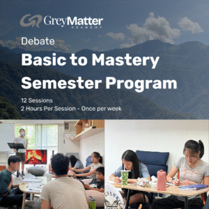 GreyMatter Debate Semester Program | Regular Training