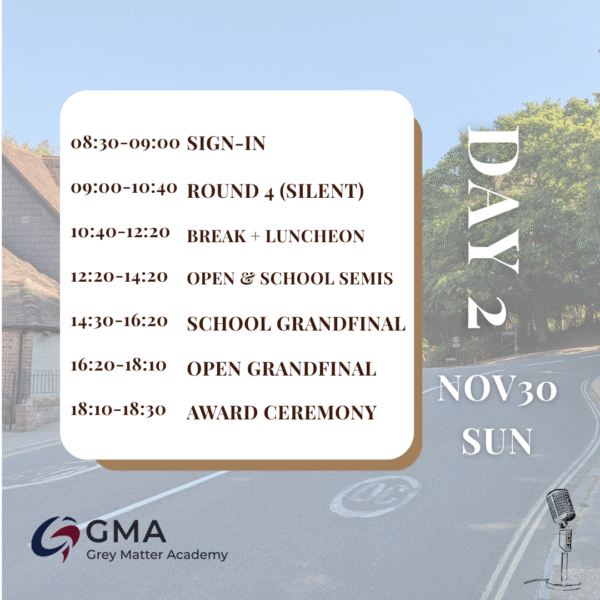 27 FBPO 2025 | Formosa British Parliamentary Open 2025