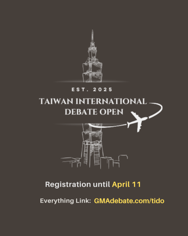 TIDO 2026 | Taiwan International Debate Open 2026