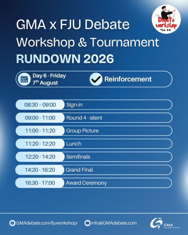 FJU BP Workshop 2026 | Fu Jen University British Parliamentary Workshop 2026