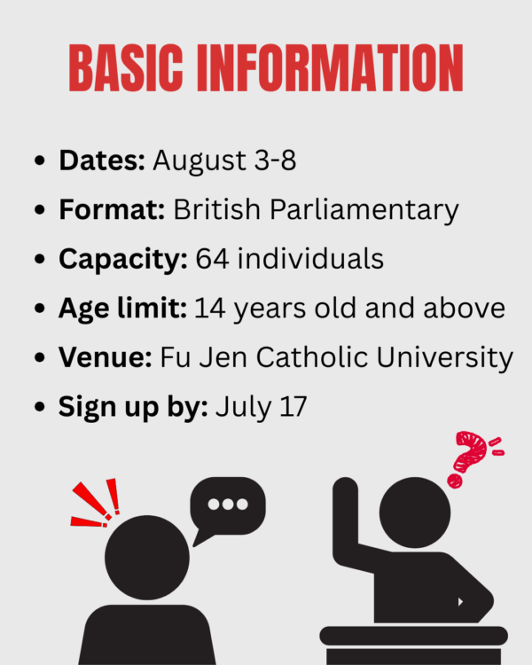 8 FJU BP Workshop 2026 | Fu Jen University British Parliamentary Workshop 2026